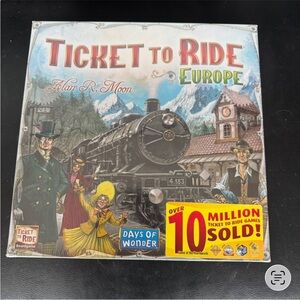 Ticket to Ride Europe Board Game Sealed